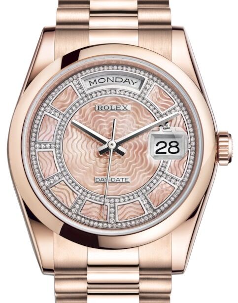 Rolex Day-Date 36 36 mm 118205CPMDP Rose Gold Pink