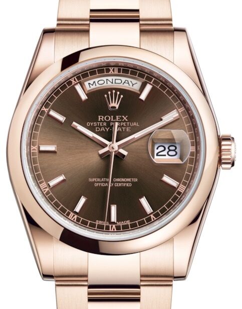 Rolex Day-Date 36 36 mm 118205CSO Rose Gold Chocolate