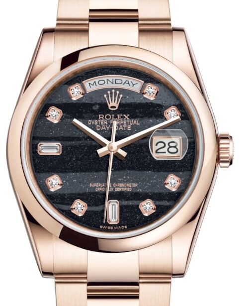 Rolex Day-Date 36 36 mm 118205FDO Rose Gold Black