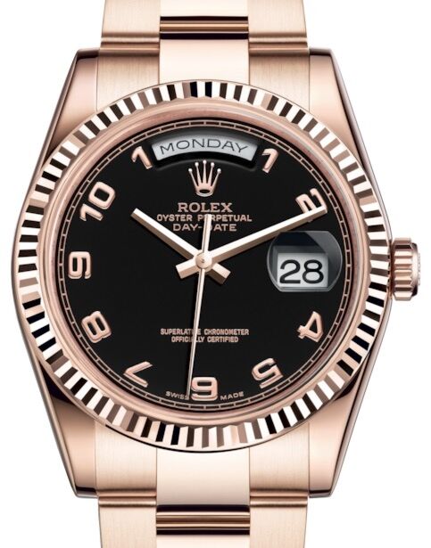 Rolex Day-Date 36 36 mm 118235BAO Rose Gold Black
