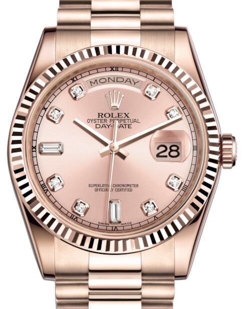 Rolex Day-Date President 36 mm 118235PDP Rose Gold Pink