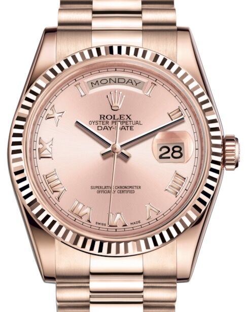 Rolex Day-Date 36 36 mm 118235PRP Rose Gold Pink