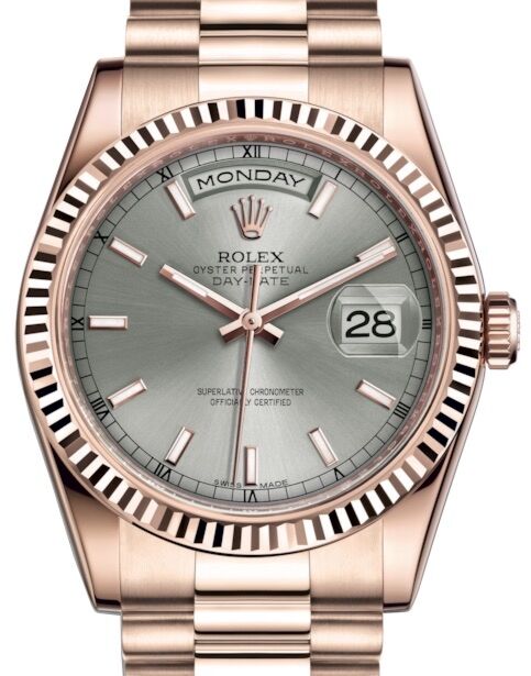 Rolex Day-Date 36 36 mm 118235RSP Rose Gold Rhodium