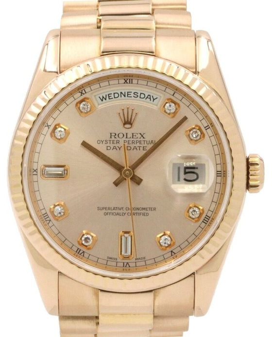 Rolex Day-Date 36 36 mm 118235SDDP Rose Gold Black/Golden