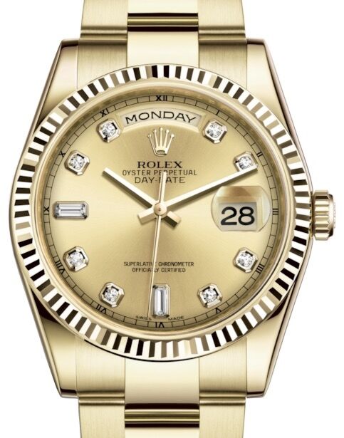 Rolex Day-Date 36 36 mm 118238CDO Yellow Gold Champagne