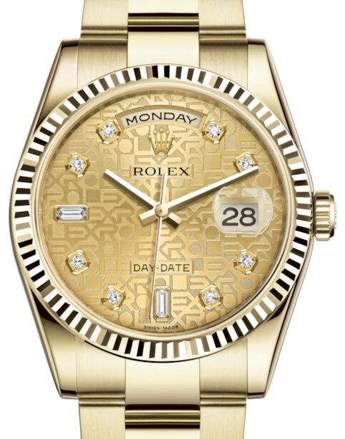 Rolex Day-Date 36 36 mm 118238CJDO Yellow Gold Champagne