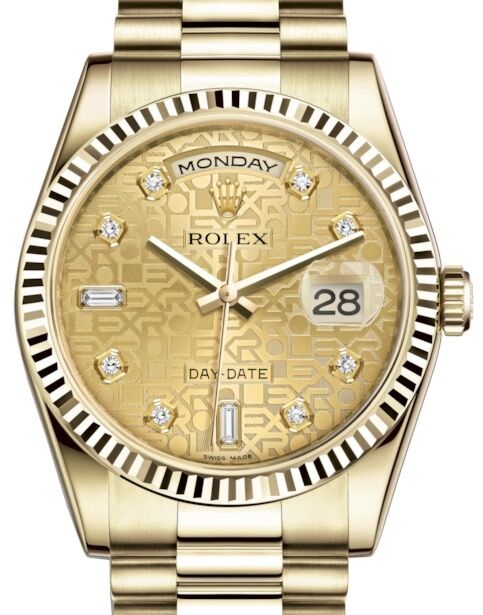 Rolex Day-Date 36 36 mm 118238CJDP Yellow Gold Champagne