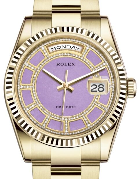Rolex Day-Date 36 36 mm 118238CLJDO Yellow Gold Purple