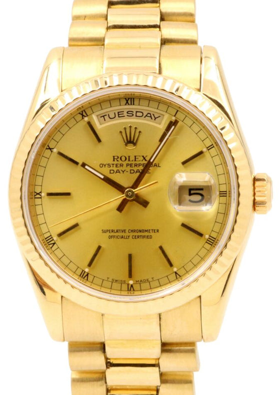 Rolex Day-Date 36 36 mm 118238CSP12 Yellow Gold Champagne