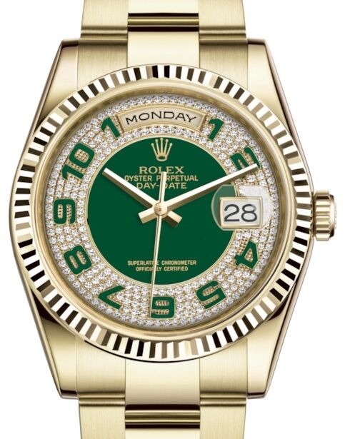 Rolex Day-Date 36 36 mm 118238GDPAO Yellow Gold Diamond Pave