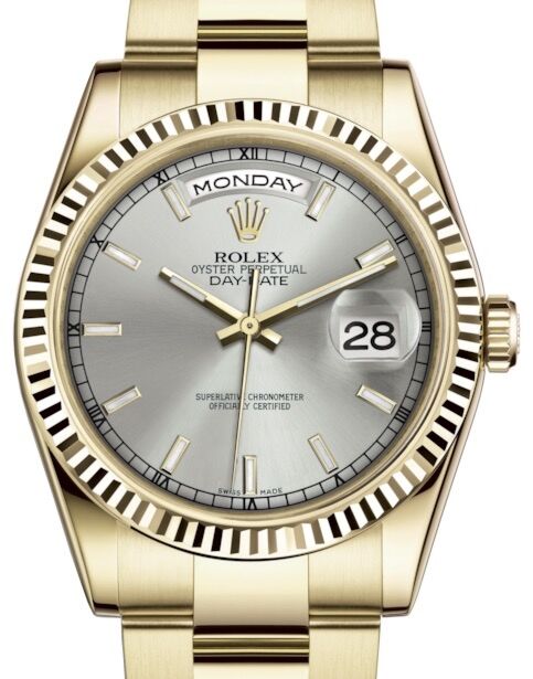 Rolex Day-Date 36 36 mm 118238SSO Yellow Gold Silver