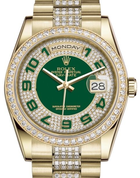 Rolex Day-Date 36 36 mm 118348GDPADP Yellow Gold/Diamonds Diamond Pave