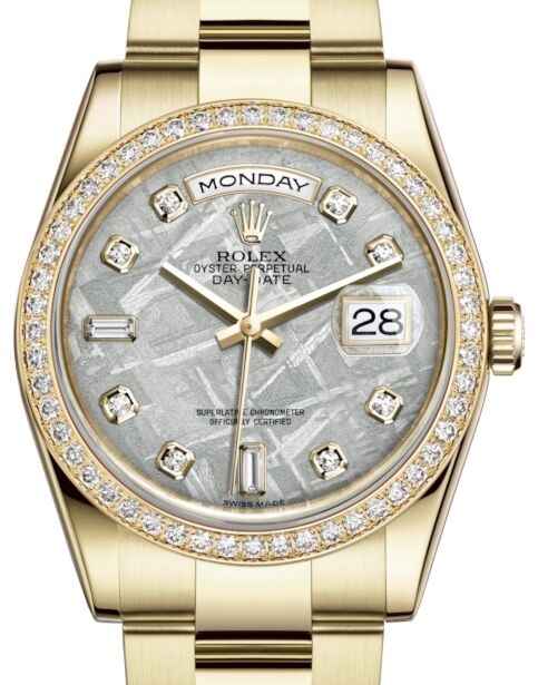 Rolex Day-Date 36 36 mm 118348MDO Yellow Gold/Diamonds Meteorite