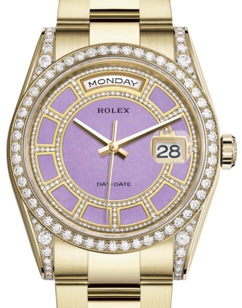 Rolex Day-Date 36 36 mm 118388CLJDO Yellow Gold/Diamonds Purple