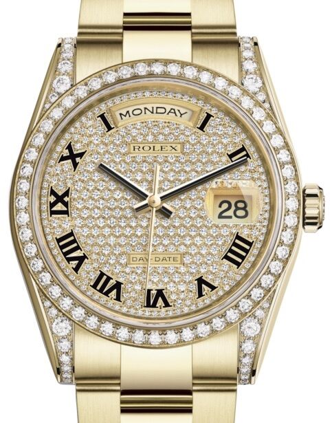 Rolex Day-Date 36 36 mm 118388DPRO Yellow Gold/Diamonds Diamond Pave