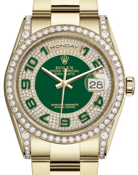Rolex Day-Date 36 36 mm 118388GDPAO Yellow Gold/Diamonds Diamond Pave