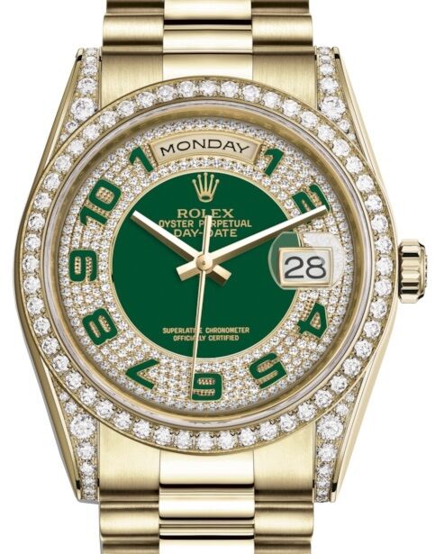 Rolex Day-Date 36 36 mm 118388GDPAP Yellow Gold/Diamonds Diamond Pave