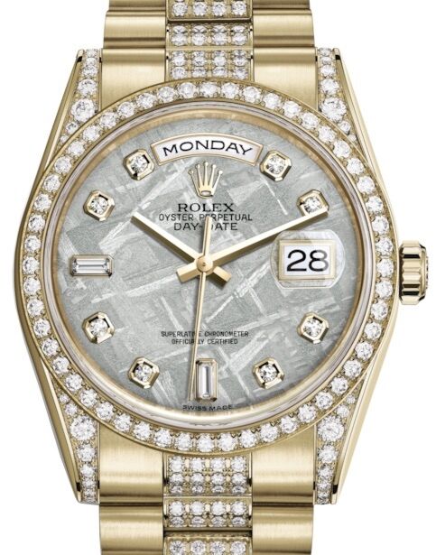 Rolex Day-Date 36 36 mm 118388MDDP Yellow Gold/Diamonds Meteorite