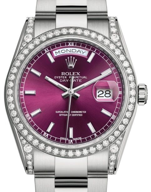 Rolex Day-Date 36 36 mm 118389CSO White Gold/Diamonds Cherry