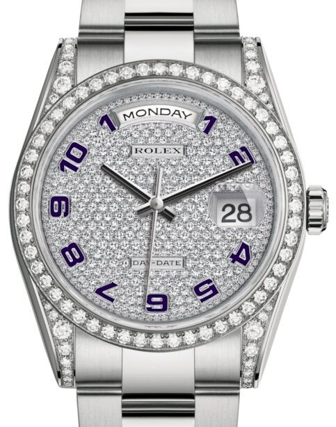 Rolex Day-Date 36 36 mm 118389DPAO White Gold/Diamonds Diamond Pave