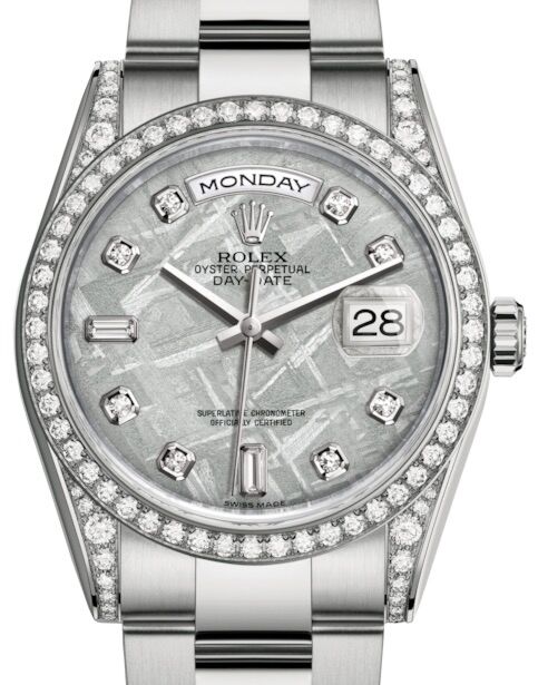 Rolex Day-Date 36 36 mm 118389MDO White Gold/Diamonds Meteorite