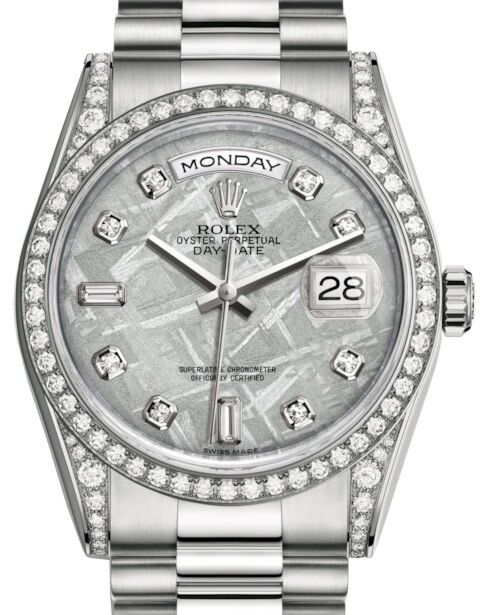 Rolex Day-Date 36 36 mm 118389MDP White Gold/Diamonds Meteorite