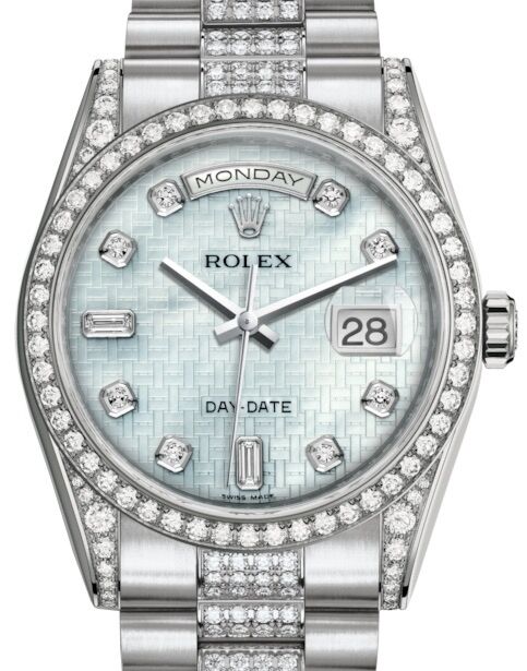Rolex Day-Date 36 36 mm 118389PMODDP White Gold/Diamonds Mother of Pearl