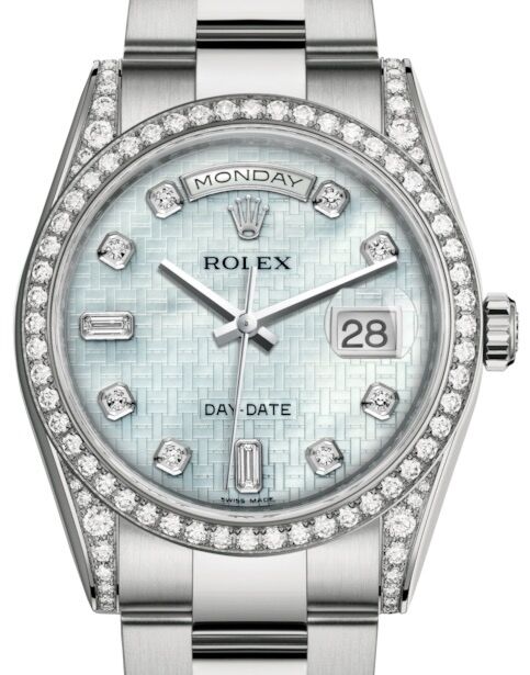 Rolex Day-Date 36 36 mm 118389PMODO White Gold/Diamonds Mother of Pearl