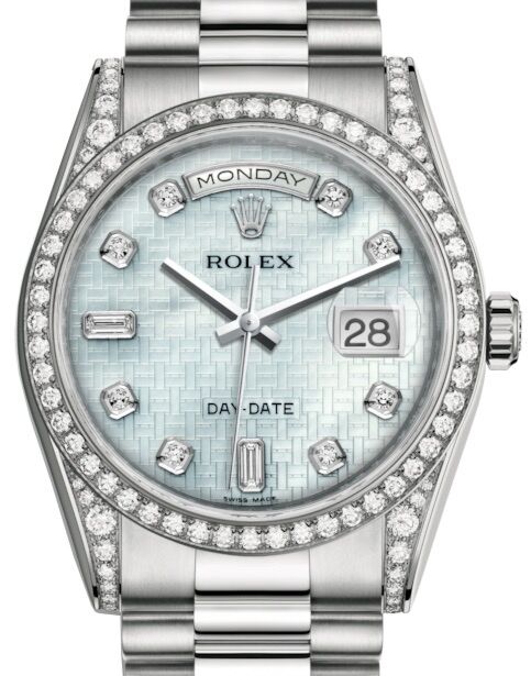 Rolex Day-Date 36 36 mm 118389PMODP White Gold/Diamonds Mother of Pearl