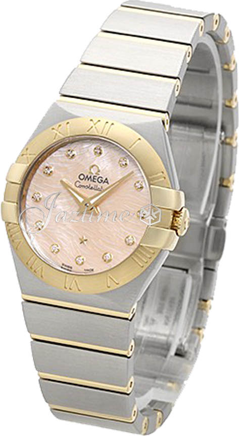OMEGA 123.20.27.60.57.005 CONSTELLATION QUARTZ 27mm STEEL AND YELLOW GOLD BRAND NEW