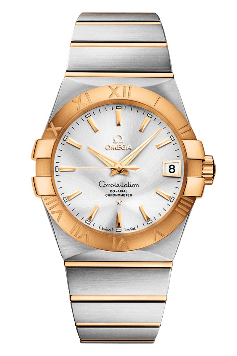 OMEGA 123.25.38.21.58.001 CONSTELLATION CO-AXIAL 38mm STEEL AND YELLOW GOLD - BRAND NEW