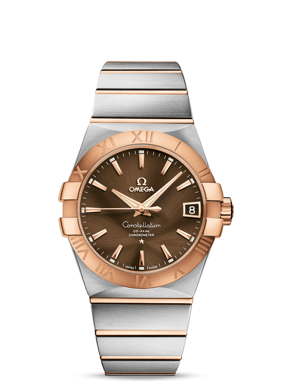 OMEGA 123.50.38.21.52.001 CONSTELLATION CO-AXIAL 38mm RED GOLD - BRAND NEW