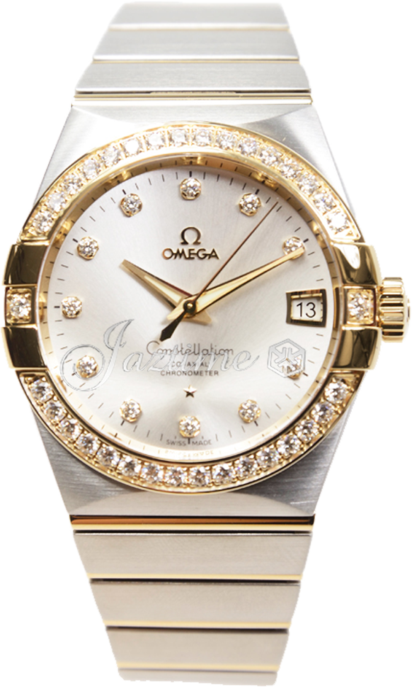 OMEGA 123.25.38.21.52.002 CONSTELLATION CO-AXIAL 38mm STEEL AND YELLOW GOLD - BRAND NEW