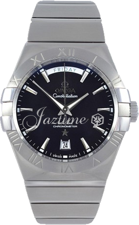 OMEGA 123.10.38.22.01.001 CONSTELLATION CO-AXIAL DAY-DATE 38mm STEEL BRAND NEW