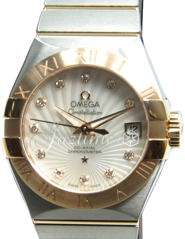 OMEGA 123.20.27.20.55.001 CONSTELLATION CO-AXIAL 27mm STEEL AND RED GOLD - BRAND NEW