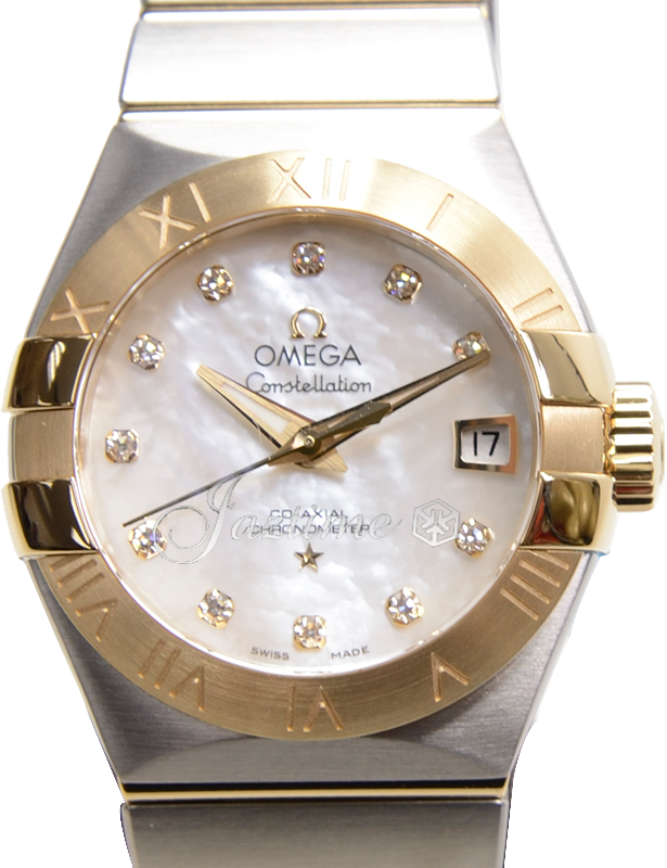 OMEGA 123.20.27.20.55.003 CONSTELLATION CO-AXIAL 27mm STEEL AND YELLOW GOLD - BRAND NEW