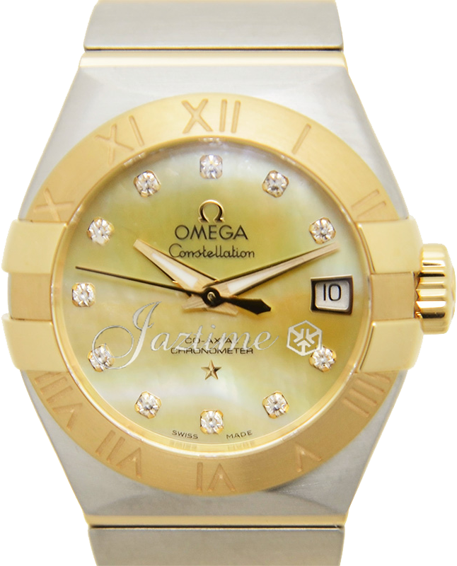 OMEGA 123.20.27.20.57.002 CONSTELLATION CO-AXIAL 27mm STEEL AND YELLOW GOLD - BRAND NEW