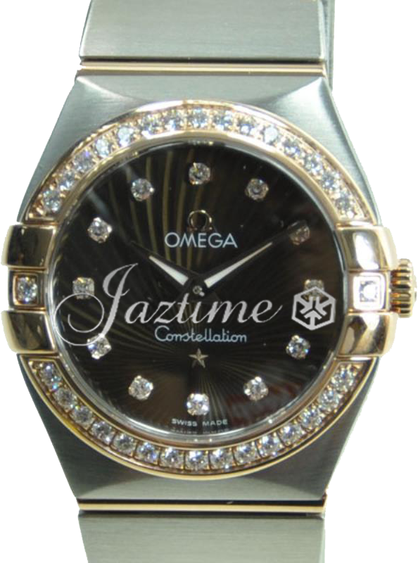 OMEGA 123.25.27.60.63.001 CONSTELLATION QUARTZ 27mm STEEL AND RED GOLD BRAND NEW