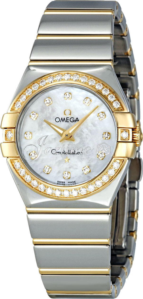 OMEGA 123.25.27.60.55.007 CONSTELLATION QUARTZ 27mm STEEL AND YELLOW GOLD BRAND NEW