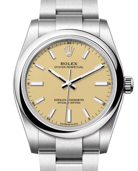 Rolex Oyster Perpetual 34 mm 124200BEI Steel Luminous