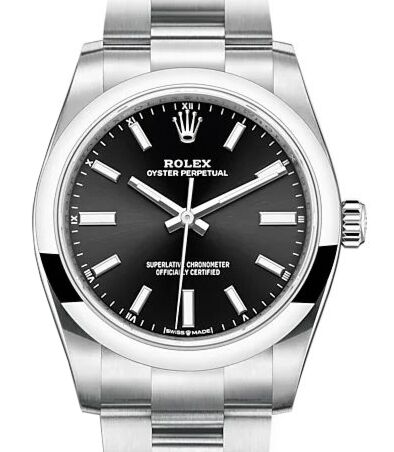 Rolex Oyster Perpetual 34 mm 124200BKSO Steel Luminous