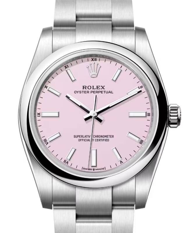 Rolex Oyster Perpetual 34 mm 124200CANP Steel Luminous