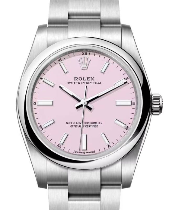 Rolex Oyster Perpetual 34 mm 124200CANP Steel Luminous