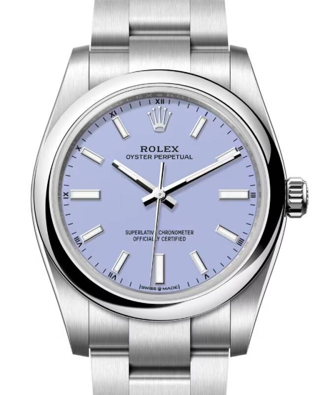 Rolex Oyster Perpetual 34 mm 124200LAV Steel Luminous