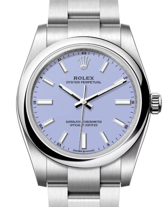Rolex Oyster Perpetual 34 mm 124200LAV Steel Luminous