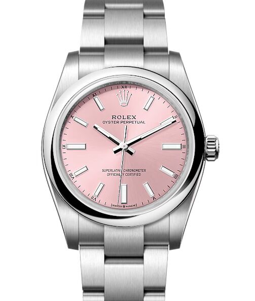 Rolex Oyster Perpetual 34 mm 124200PSO Steel Luminous