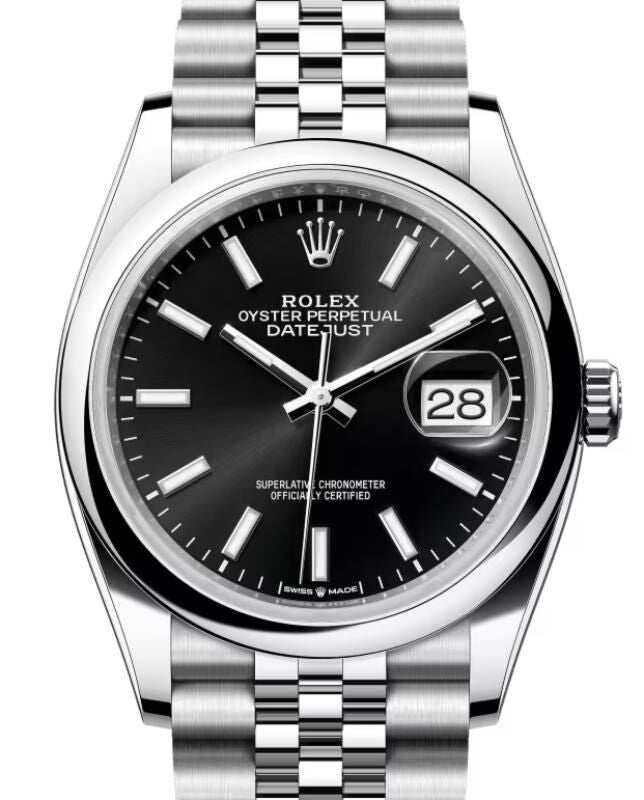 Rolex Datejust 36 36 mm 126200BKSJ Steel Black