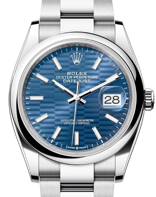 Rolex Datejust 36 36 mm 126200BLFMSO Steel Blue
