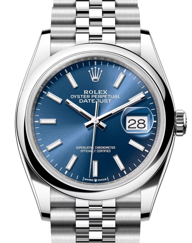 Rolex Datejust 36 36 mm 126200BLSJ Steel Blue