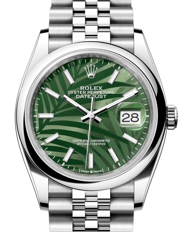 Rolex Datejust 36 36 mm 126200GPJ Steel Olive Green